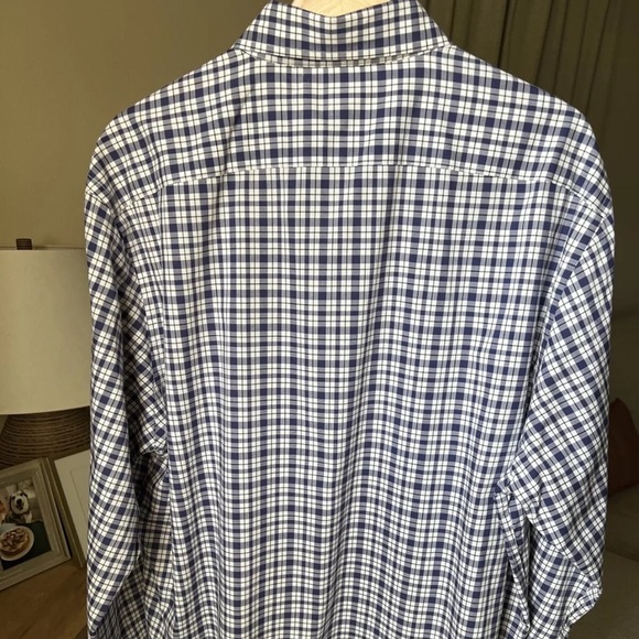Saks Fifth Avenue Men’s Blue/white Plaid Longsleeve Button Up Size XL - Picture 7 of 10